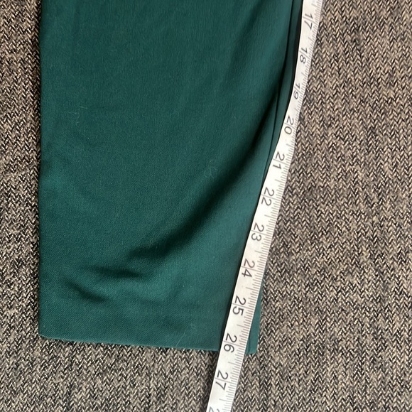 Stylish Forest Emerald Green High-Waisted Pants by Zara sz S - Picture 6 of 9